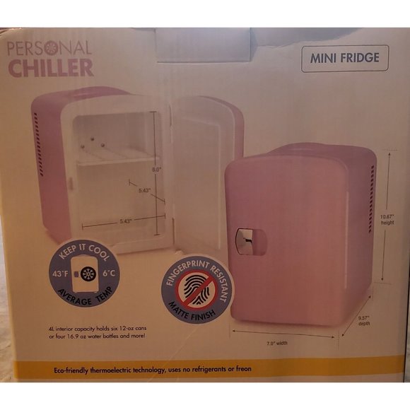 Personal Chiller Kitchen Personal Chiller 6 Can Mini Fridge